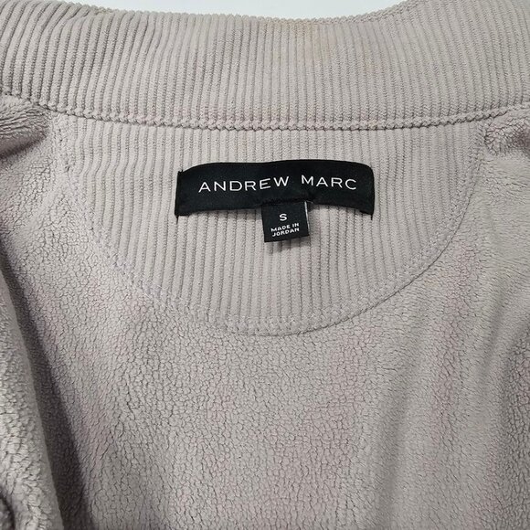 Andrew Marc Ribbed Full Zip Jacket Small Lavender - Picture 7 of 10